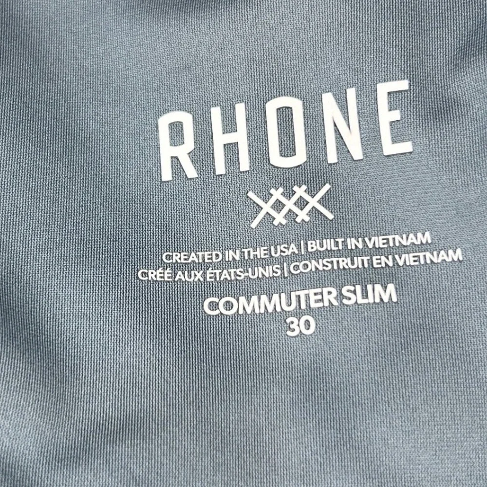 Rhone Commuter Slim Pants Men's 30x32 Shadow Blue Flex-Knit Performance NEW NWT - Picture 5 of 8